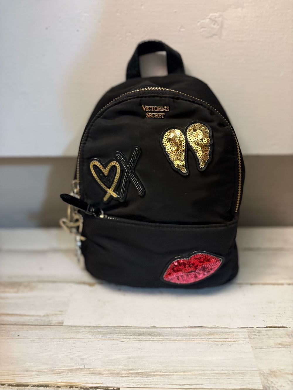 Victoria's Secret Black Sequin Patch Mini  Y2K